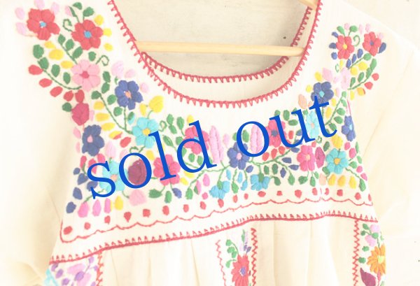 画像5: マンタ生地のメキシカンワンピース (5)