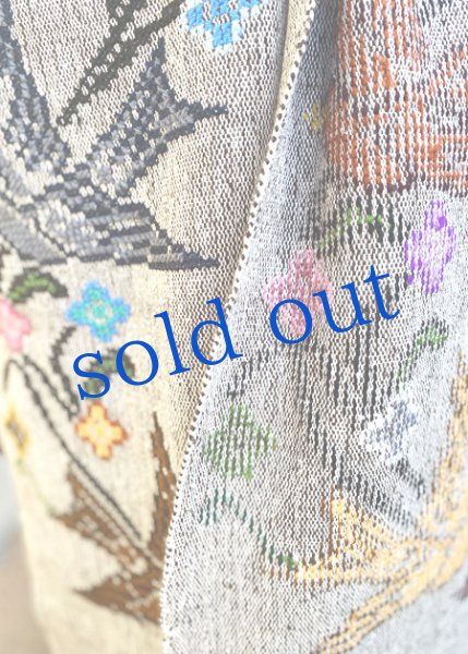 画像5: 手織りと手刺繍のプエブラ州のショール (5)