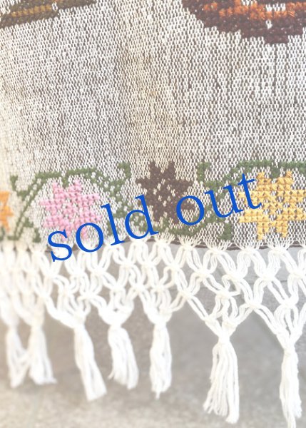 画像4: 手織りと手刺繍のプエブラ州のショール (4)