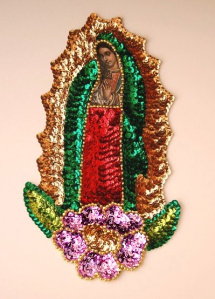 画像2: スパンコール「グアダルーペのマリア」 (2)