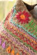 画像4: チャムラの手織り羊毛生地の刺繍ポンチョ　 (4)