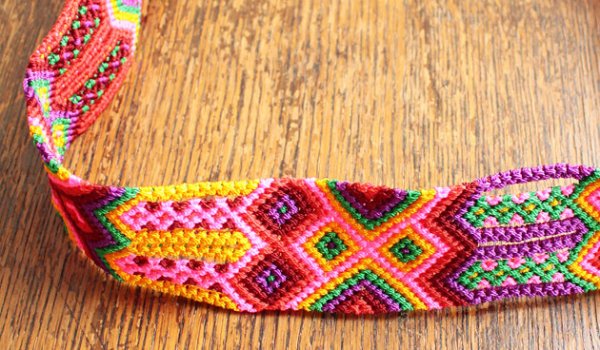 画像4: チアパス手編みベルト・バッグショルダー (4)