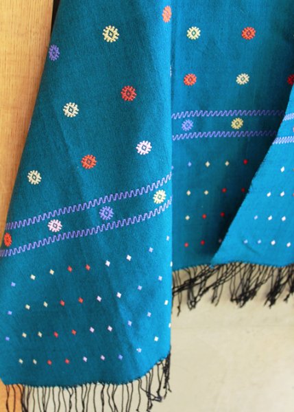 画像2: タイ織生地のストール　 (2)