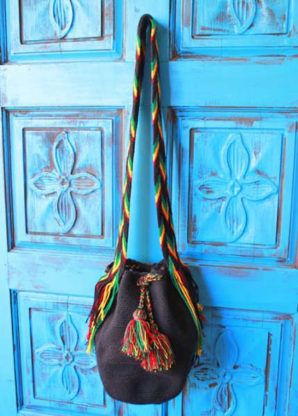 画像2: コロンビアの先住民WAYUU族の手編みバッグ  (2)