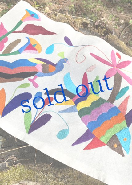 画像1: オトミの刺繍布Mサイズ (1)