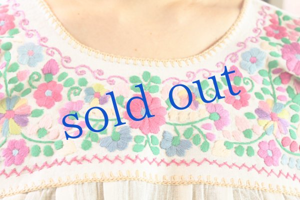 画像5: ガーゼ生地のメキシカントップスM~LLサイズ (5)