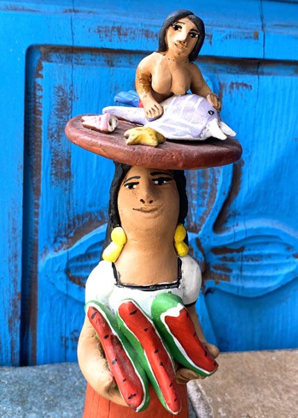 画像2: アギラールファミリーの陶人形　 (2)