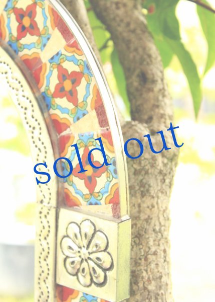 画像3: タラベラ焼タイルの鏡　 (3)