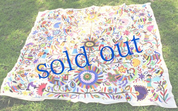 画像5: オトミの刺繍ベットカバー・テーブルクロス　 (5)