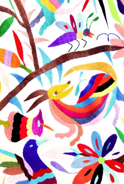 画像4: オトミの刺繍ベットカバー・テーブルクロス　 (4)