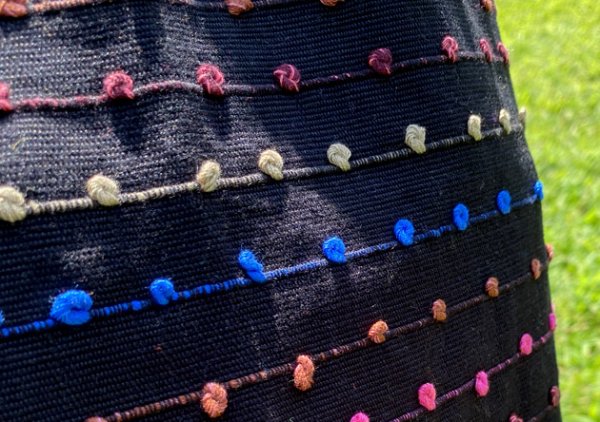 画像3: メキシコチアパス手織り生地のハンモックバッグ　 (3)