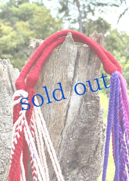 画像3: メキシコチアパス手織り生地のハンモックバッグ (3)