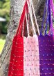 画像2: メキシコチアパス手織り生地のハンモックバッグ (2)