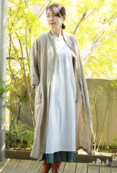 画像1: 白刺繍サンアントニーノ刺繍ドレス (1)