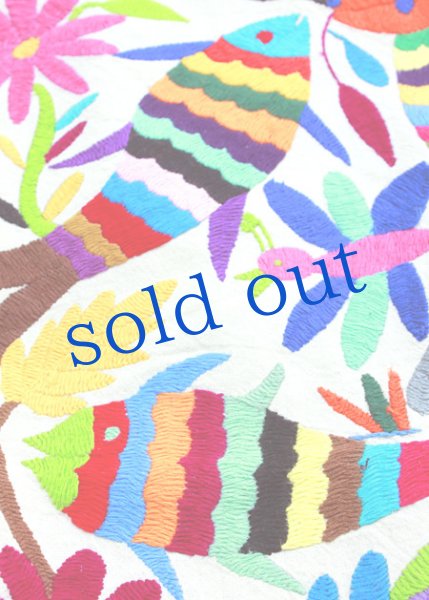 画像5: オトミの刺繍ベッドカバー・テーブルクロス (5)