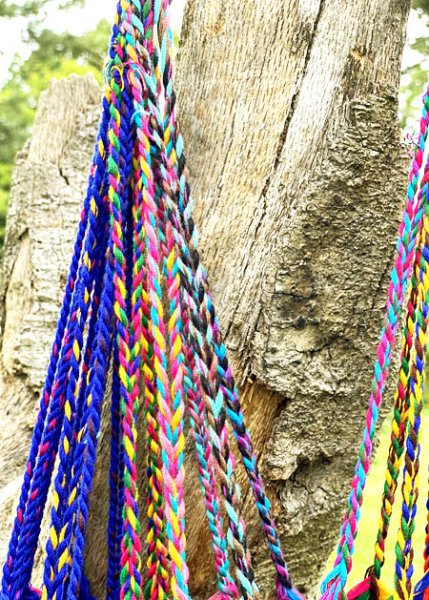 画像3: メキシコチアパス手織り生地のハンモックバッグ (3)