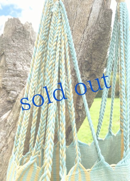 画像3: メキシコチアパス手織り生地のハンモックバッグ　 (3)