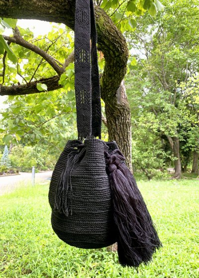 画像1: チアパス手編みバケツバッグ