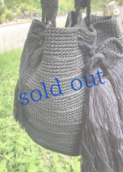 画像3: チアパス手編みバケツバッグ (3)