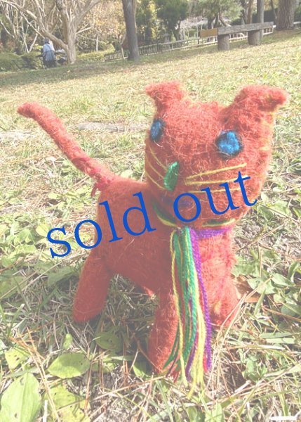 画像3: 手紬羊毛手織り生地のぬいぐるみ (3)