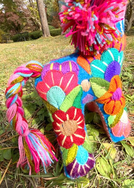 画像3: 刺繍いっぱいキリン (3)