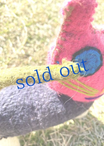 画像4: 手つむぎ・手織りウールのぬいぐるみ (4)