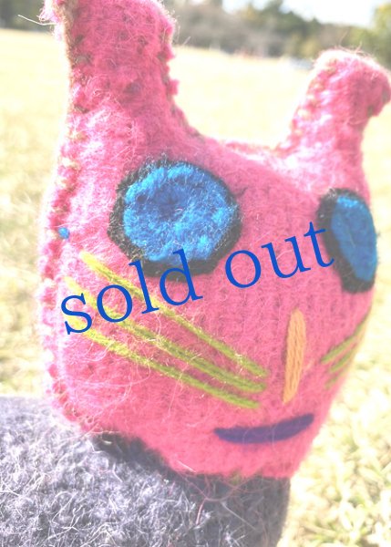 画像3: 手つむぎ・手織りウールのぬいぐるみ (3)