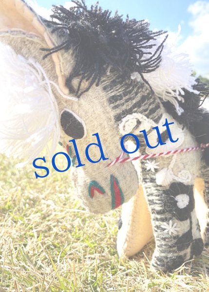 画像2: 手つむぎ・手織りウールのぬいぐるみ・アニマリート  (2)