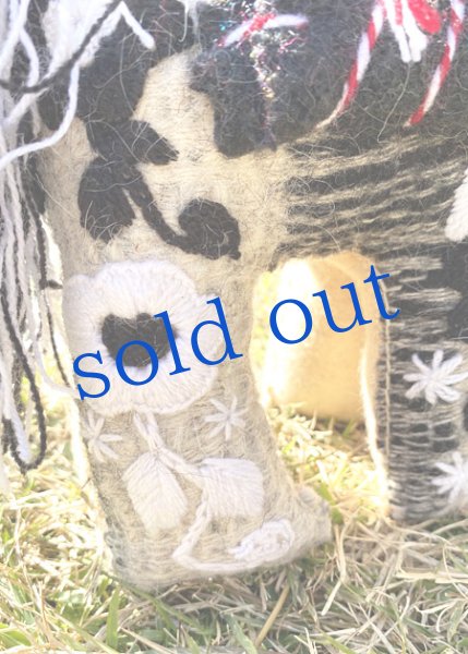 画像4: 手つむぎ・手織りウールのぬいぐるみ・アニマリート  (4)