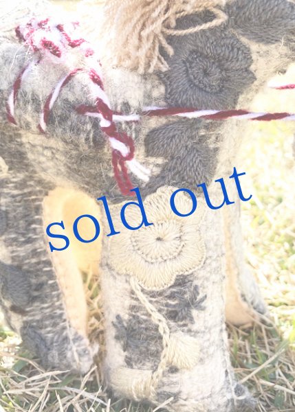 画像4: 手つむぎ・手織りウールのぬいぐるみ・アニマリート (4)