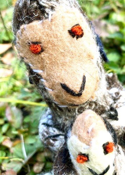 画像4: 手つむぎ・手織りウールのぬいぐるみ・アニマリート　 (4)