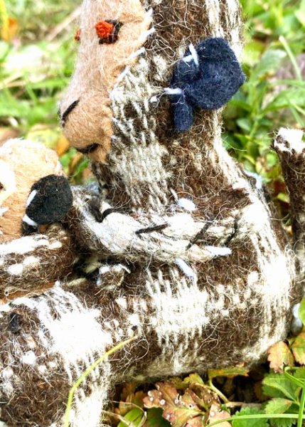 画像3: 手つむぎ・手織りウールのぬいぐるみ・アニマリート　 (3)