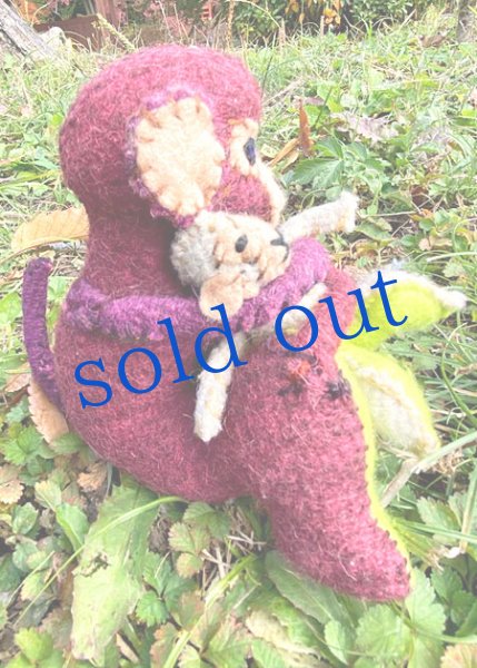 画像4: 手つむぎ・手織りウールのぬいぐるみ・アニマリート　 (4)