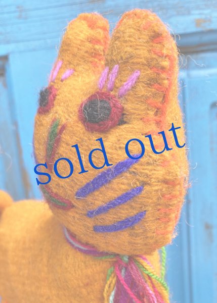 画像3: 手つむぎ・手織りウールのぬいぐるみ・アニマリート (3)