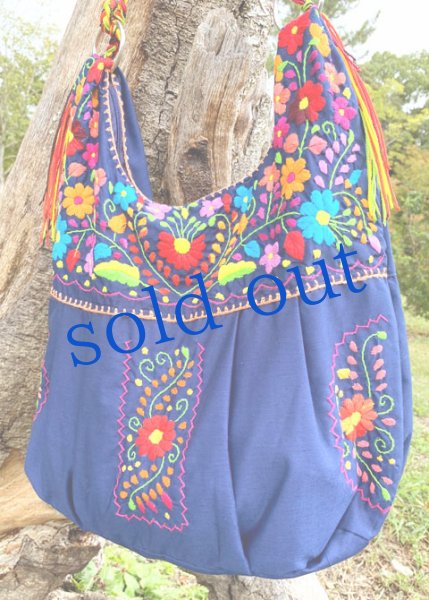 画像2: プエブラ刺繍のバッグ (2)