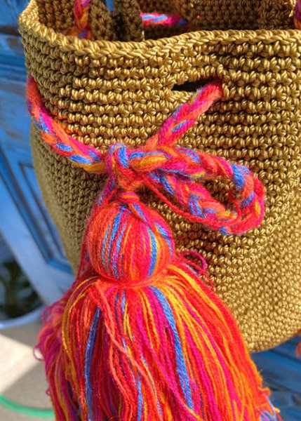 画像3: チアパス手編みバケツバッグ  (3)