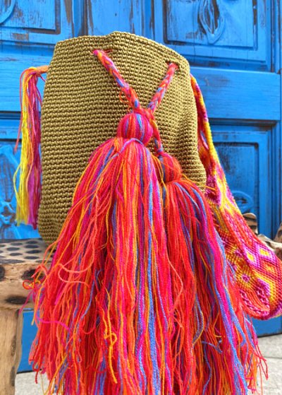 画像2: チアパス手編みバケツバッグ 