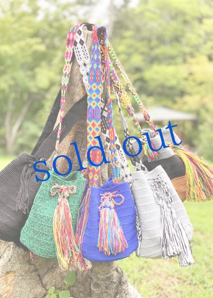 画像5: チアパス手編みバケツバッグ  (5)
