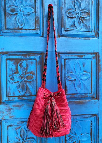 画像2: チアパス手編みバケツバッグ  (2)