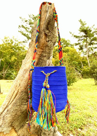 画像2: チアパス手編みバケツバッグ 