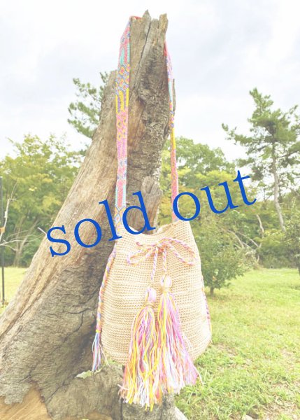 画像2: チアパス手編みバケツバッグ  (2)