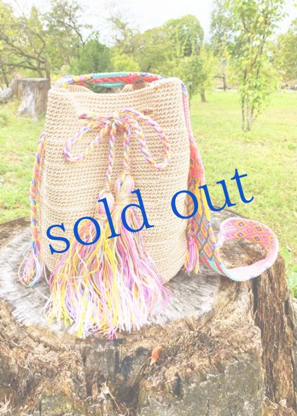 画像3: チアパス手編みバケツバッグ  (3)