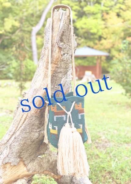 画像1: チアパス手編みバケツバッグ  (1)