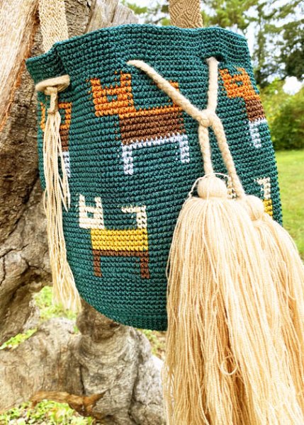 画像3: チアパス手編みバケツバッグ  (3)