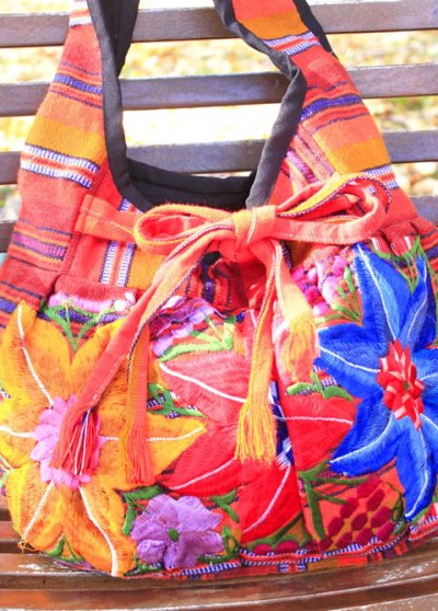 画像2: グアテマラ刺繍のチアパスバッグ 