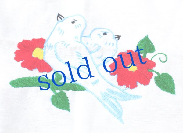 画像4: メキシコ刺繍クロス（80cm×75cm） (4)