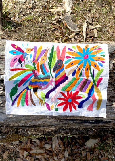 画像1: オトミの刺繍布Mサイズ