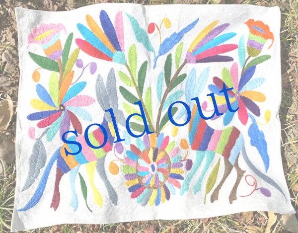 画像5: 細かいオトミの刺繍布Mサイズ (5)