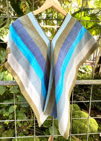 画像1: オアハカミヘ族の手織り布トップス