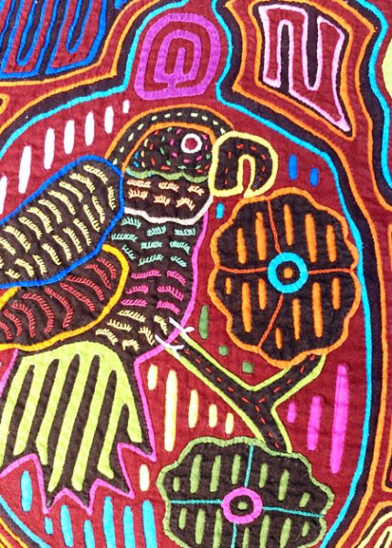 画像3: モラ刺繍クロス[約44cm×32cm]　 (3)